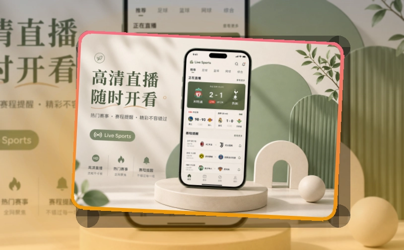 赛况仪表盘 · 手机端赛事入口 · 直播比分随时查看界面展示